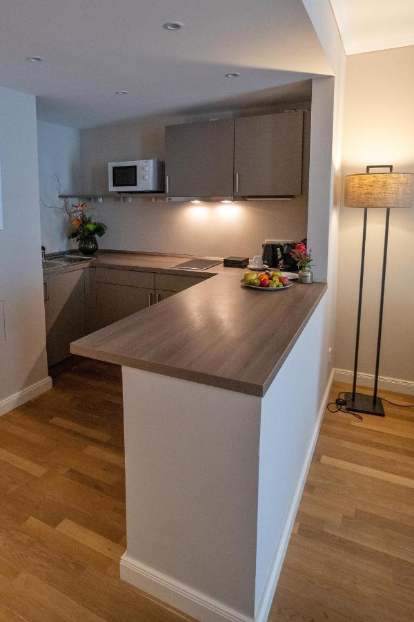 Vila Vita Rosenpark Marburg Exterior photo A small kitchen with a peninsula